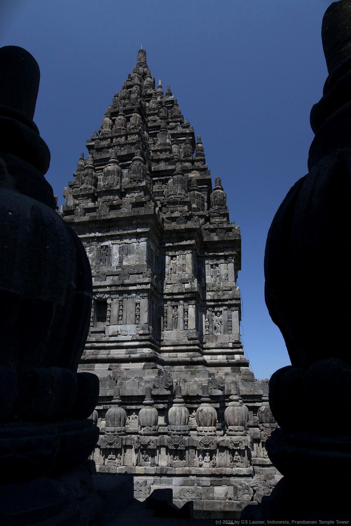 Prambanan Temple Tower in Prambanan, Indonesia