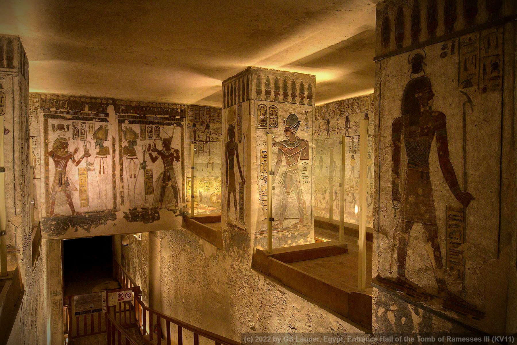 Entrance Hall of the Tomb of Ramesses III (KV11) in Tomb of Ramesses III (KV11), Egypt