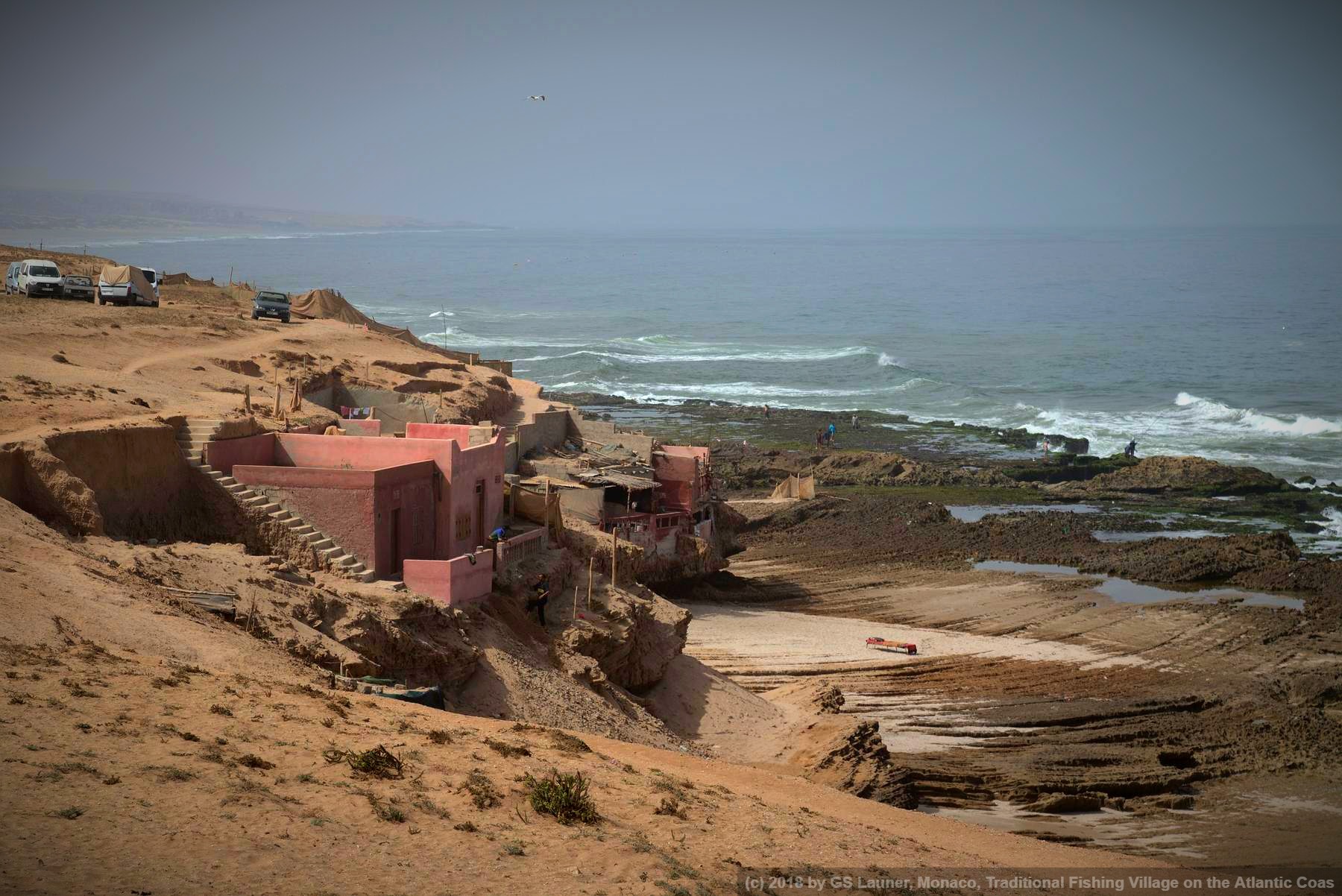 Traditional Fishing Village on the Atlantic Coas in Douira, Rabat-Salé-Kénitra Region, Morocco, Monaco