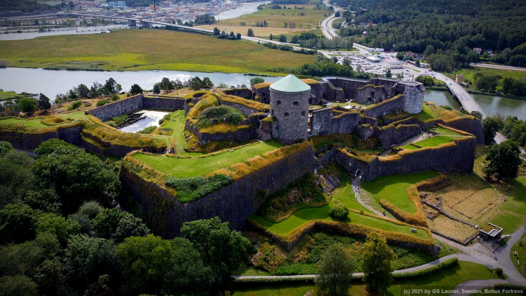 Bohus Fortress in Bohus Fortress, Kungälv, Västra Götaland, Sweden, Sweden