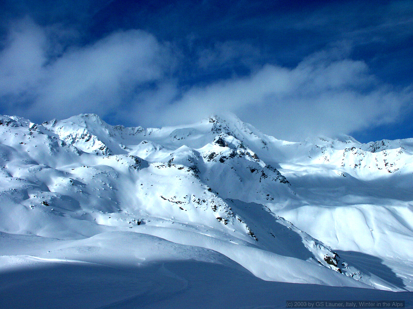 Winter in the Alps, Italy