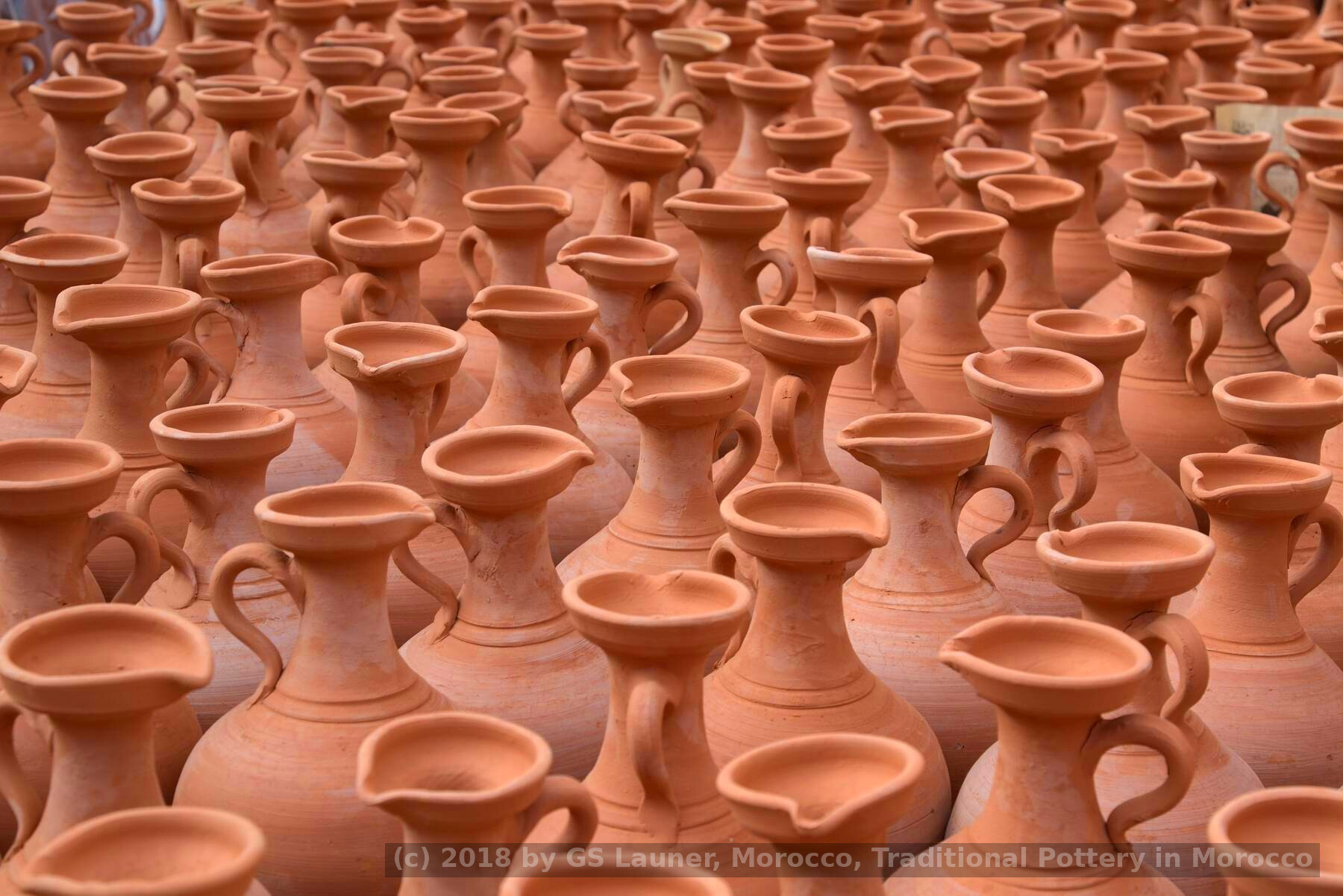 Traditional Pottery  in Morocco in Drayd, Morocco